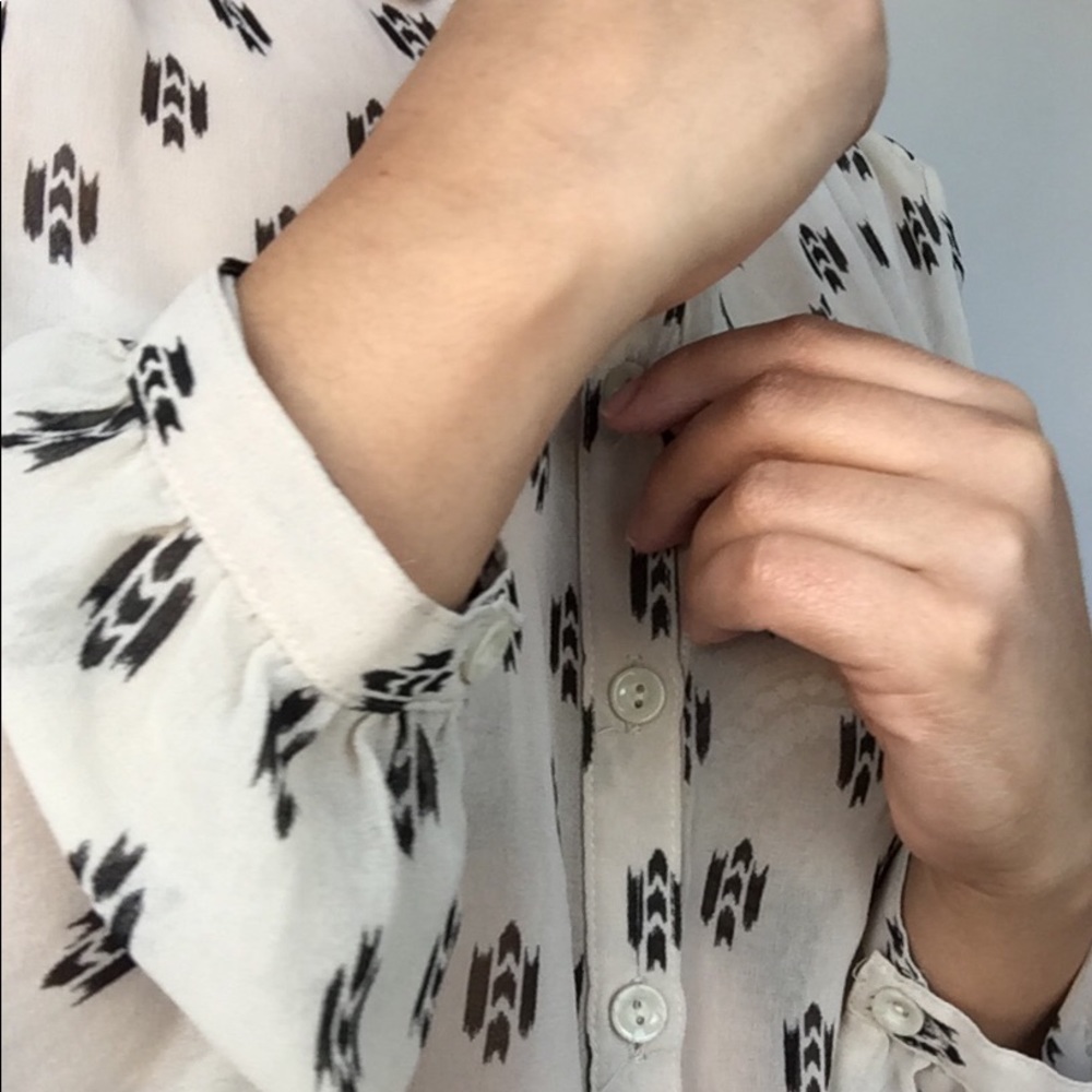 Beige Sheer Blouse